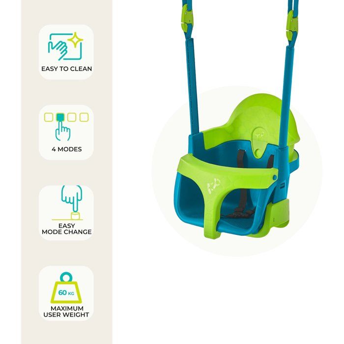 Image secondaire de Fauteuil Balançoire 4-en-1 Quadpod pour Bébé - TP TOYS - Bleu