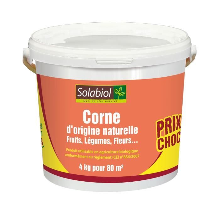 SOLABIOL SOCOR4 d'origine Naturelle 4 Kg Prix Choc | 100% Corne broyee, Puissant