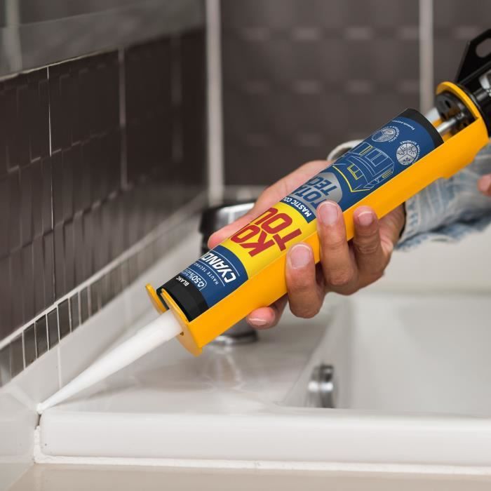 Image secondaire de Colle de fixation et d'étanchéité - CYANOLIT - Total tech - Blanc - Cartouche 290 ml - Multi-matériaux - Étanche et flexible