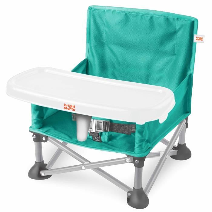 Seggiolino rialzato per bambine BRIGHT STARS, rosa, pieghevole, portatile, da viaggio, leggero e facile da pulire, borsa per il trasporto inclusa