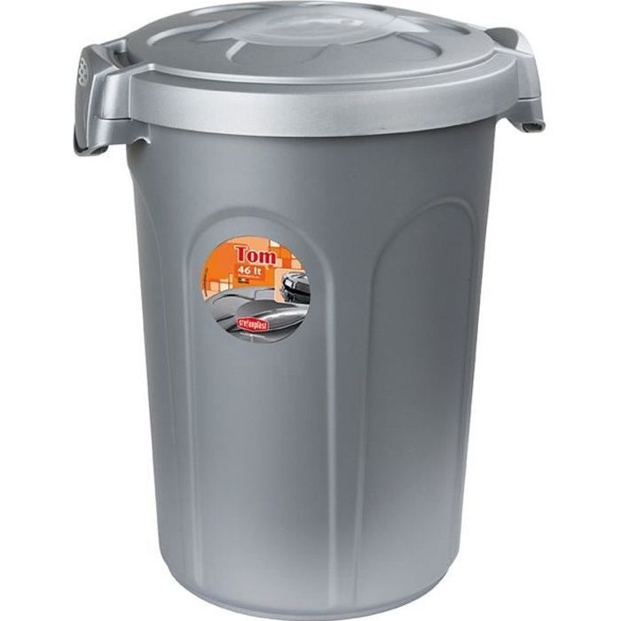 KERBL Contenedor de comida para perros Tom 16kg 46l - 44,5x40x61cm - Gris