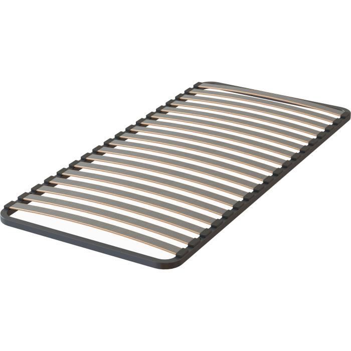 SEDAC Sommier 90x190 -18 Lattes 53mm - Anthracite