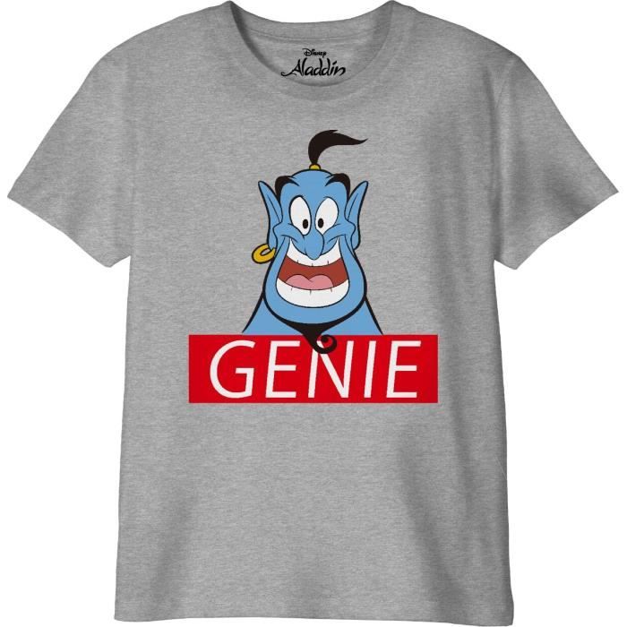 ALADDIN T-Shirt Supreme Génie Gris Chiné Garçon