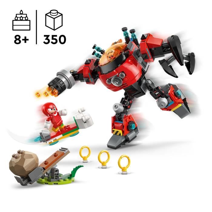 Image secondaire de LEGO Sonic the Hedgehog 77005 Knuckles contre l'Egg Crusher de Dr. Eggman - Jeu des 8 ans
