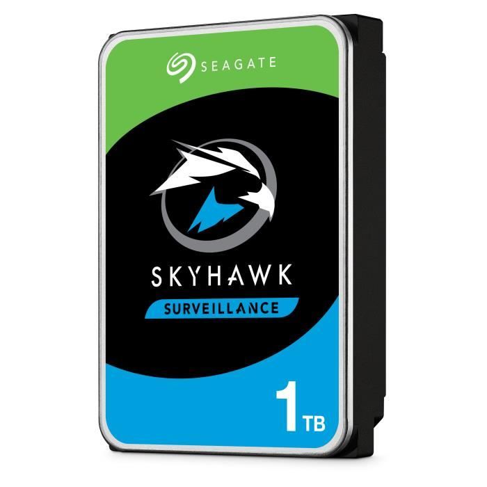 SEAGATE - Disque dur Interne - Surveillance SkyHawk - 1To - 5 900 tr/min - 3.5 (ST1000VX005)