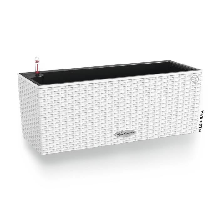 Jardiniere - Balconera cottage 50 - Kit complet - Blanc - 8 L - LECHUZA