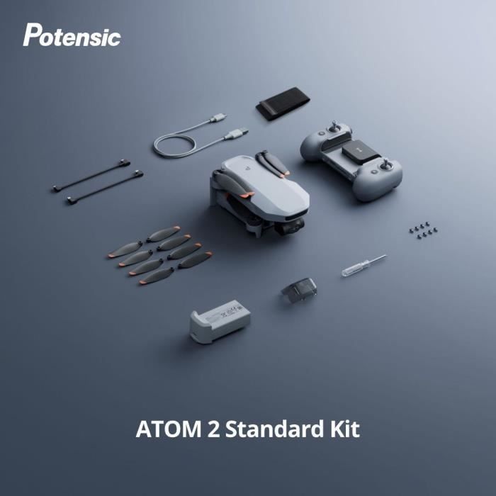 Image secondaire de Drone - POTENSIC - ATOM 2 - Kit Standard - Caméra HD/4K - GPS intégré - Autonomie de 31 minutes - Portée de 10 km