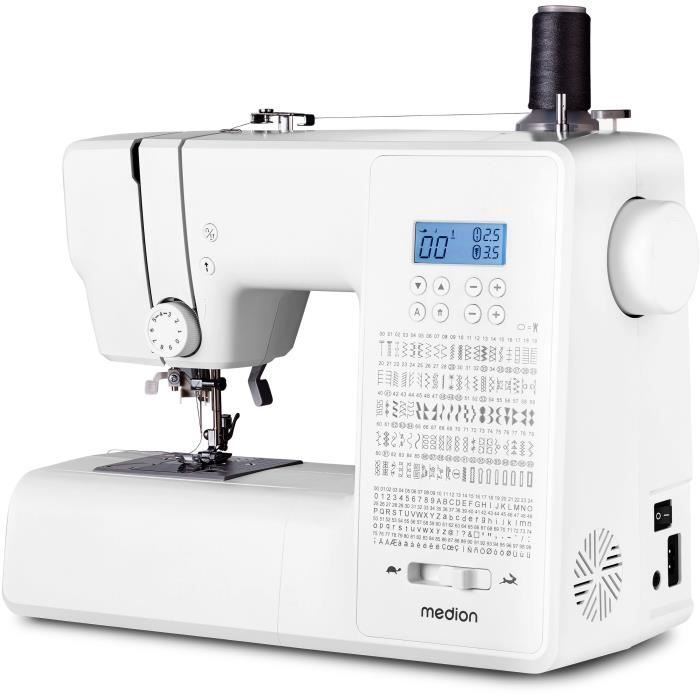 Macchina da cucire digitale - MEDION - SD 36 - 38W - 270 punti - 700 giri/min - LED - Bianco