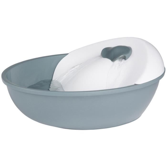 EYENIMAL Classic Pet Water Fountain 1.75 L - Gris y blanco - Para perros y gatos