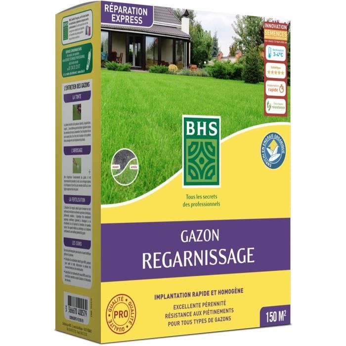 Rigenerante per terreni asciutti - BHS - 3 kg § 150 mq § Robusto e durevole, con eccellente resistenza e tolleranza al calpestio.