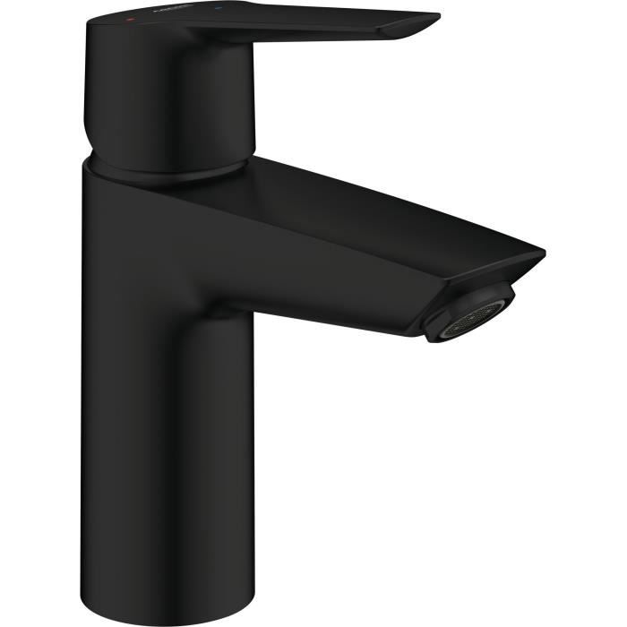 Mezclador monomando de lavabo - GROHE Start - 235512432 - Negro mate - Talla S - Ca�o est�ndar - Ahorro de agua