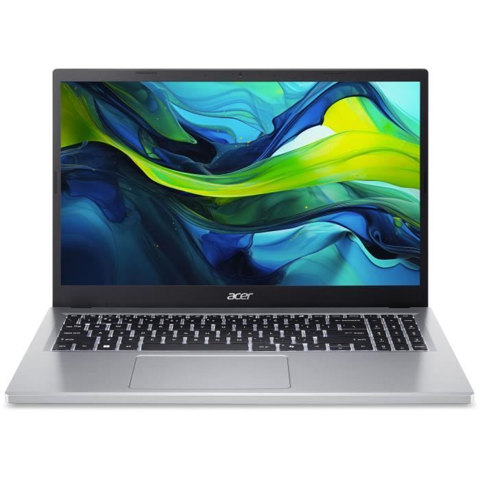 PC Portable ACER Aspire AG15-32P-33L3 - Windows 11 - 15,6'' FHD -Intel Core 3 N355 -Intel UHD Graphics -RAM 8Go -512Go SSD -AZER