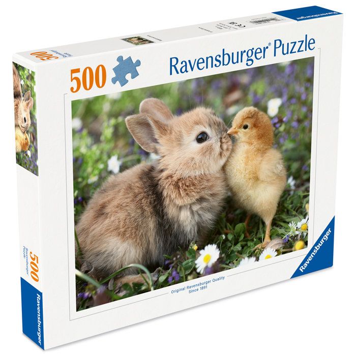 Image secondaire de Puzzle Ravensburger 500 pièces - Lapin et Poussin