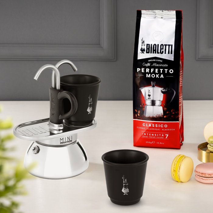 Image secondaire de Set Cafetière Italienne Mini-Induction avec 2 Tasses BIALETTI