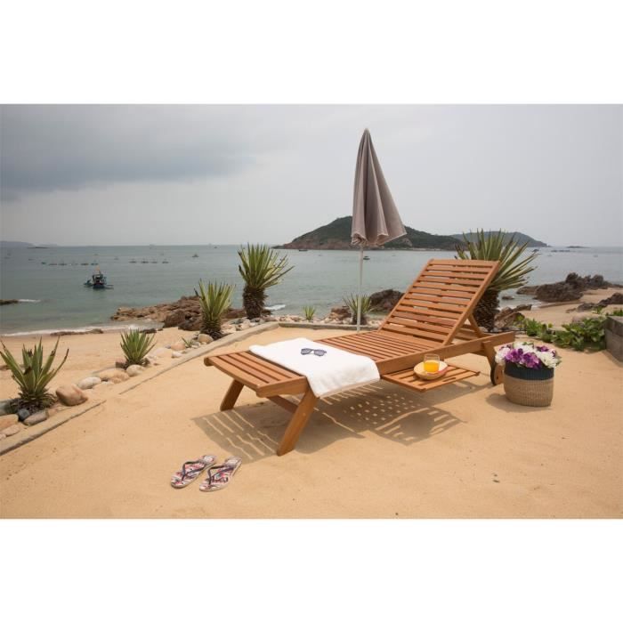 Image secondaire de Bain de soleil RAUHA en eucalyptus FSC - Confort et style pour votre jardin