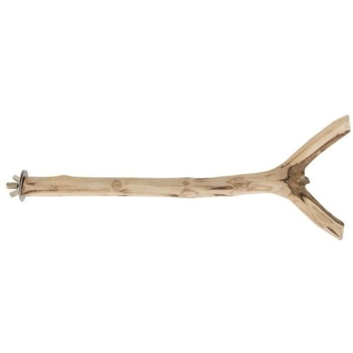 Image secondaire de Accessoire oiseau - TYROL - Perchoir branche - Taille S 20cm - Bois naturel
