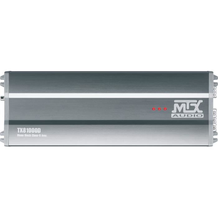 Image secondaire de MTX TX81000D Amplificateur voiture Classe-D 1x1000W RMS @2O Télécommande EBC Filtres variables