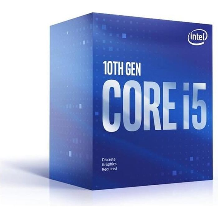 Processeur Intel Core i5-10400F (BX8070110400F) Socket LGA1200 (chipset Intel serie 400) 65W