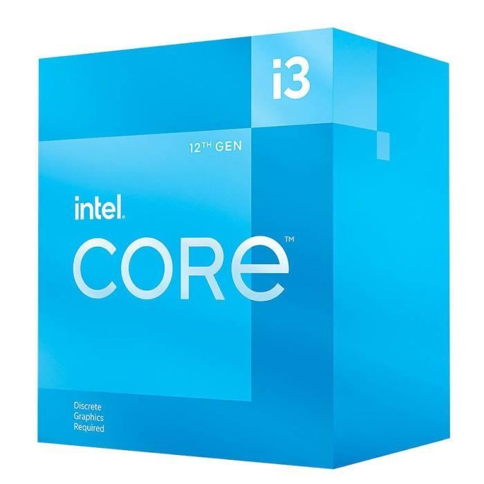 Processeur - INTEL - Core i3-12100F - 12M Cache, jusqu'a 4.30 GHz (BX8071512100F)