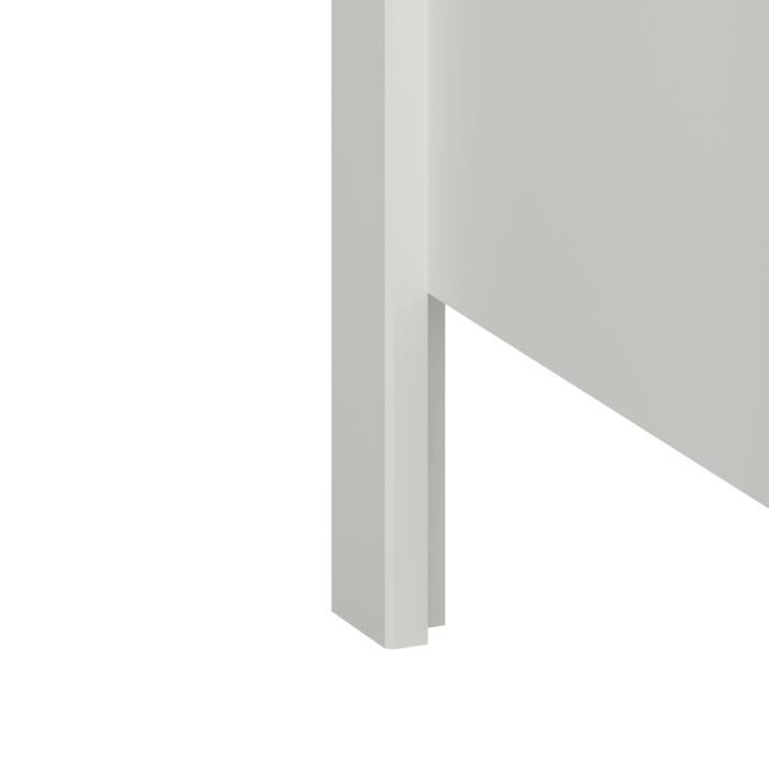 STEENS Commode 3 tiroirs - Laqué blanc MDF - L 80 x P 41 x H 84 cm - TROMSÖ