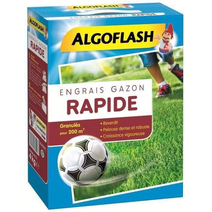 ALGOFLASH Engrais Gazon Action Rapide - 4kg