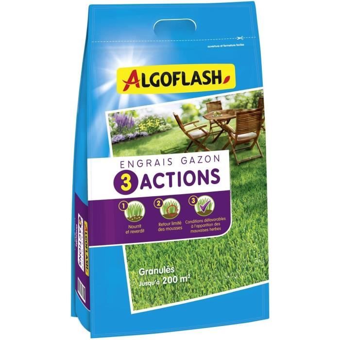 Image secondaire de ALGOFLASH NATURASOL Engrais Gazon - 3 Actions - 10 kg