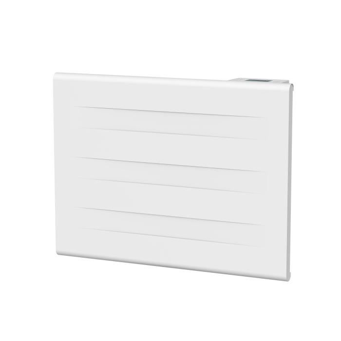 Image secondaire de Radiateur électrique fixe a inertie seche - Double coeur de chauffe - 1000 W - OCEANIC - Blanc mat -NF