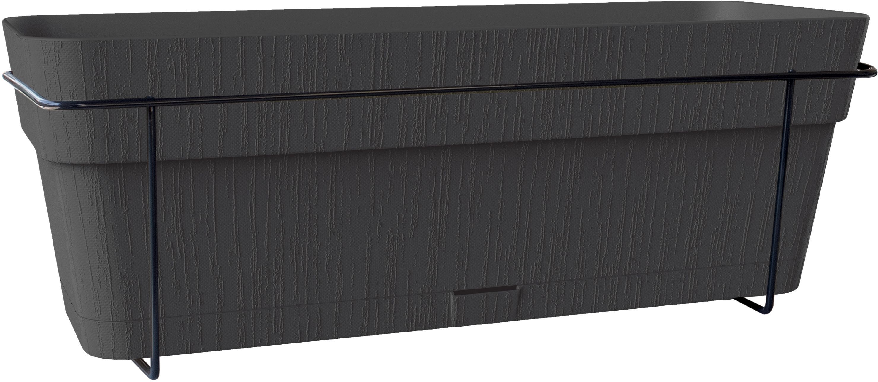 Jardinière Balconnière Ethica 50 cm en Graphite - 9 L