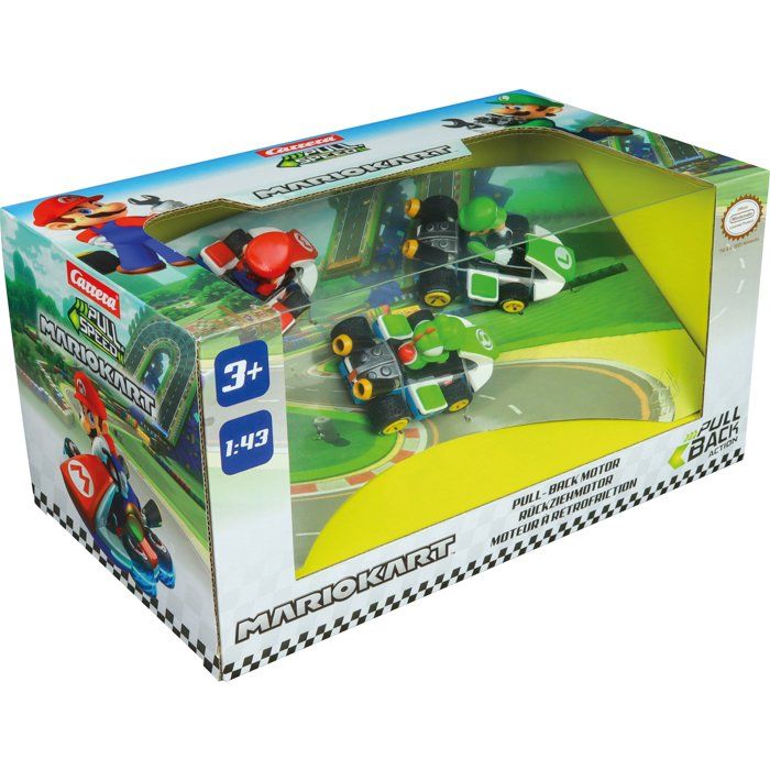 Image secondaire de Pack de 3 voitures à friction Mario Kart - CARRERA Pull & Speed - Échelle 1:43