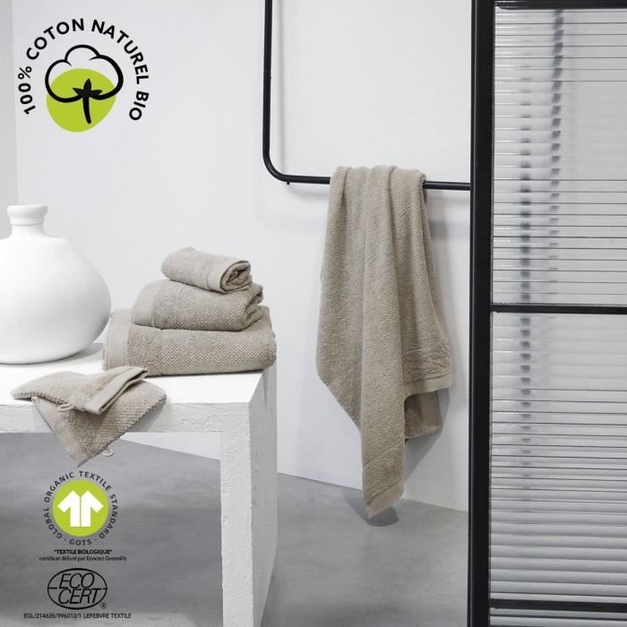 Image secondaire de Maxi drap de bain - TODAY - 90 x 150 cm - Coton - Organic Dune