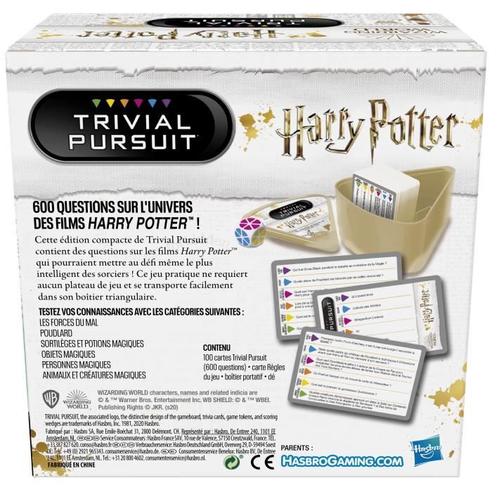 TRIVIAL PURSUIT - Jeu de société de réflexion - Edition Harry Potter