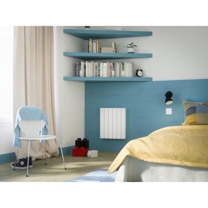 SAUTER Radiateur électrique a inertie fluide Orosi - Detecteur fenetre ouverte et présence - Programmable - 1500 W