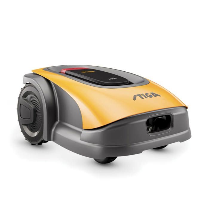 Robot cortac�sped aut�nomo STIGA A750. Cortac�sped perimetral inal�mbrico (m�x. 900 m�). Control por app. Para pendientes.