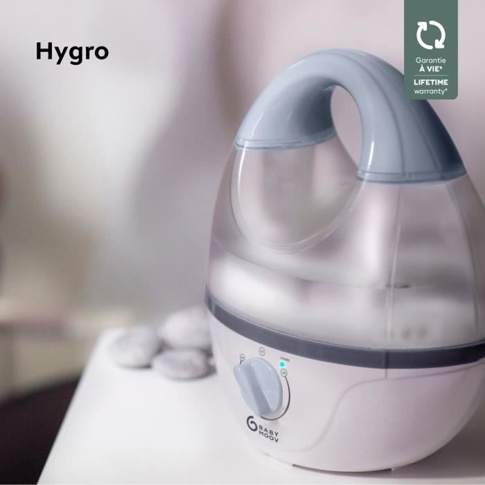 BABYMOOV Hygro - Humidificateur d'air chambre bébé - Silencieux - Vapeur froide
