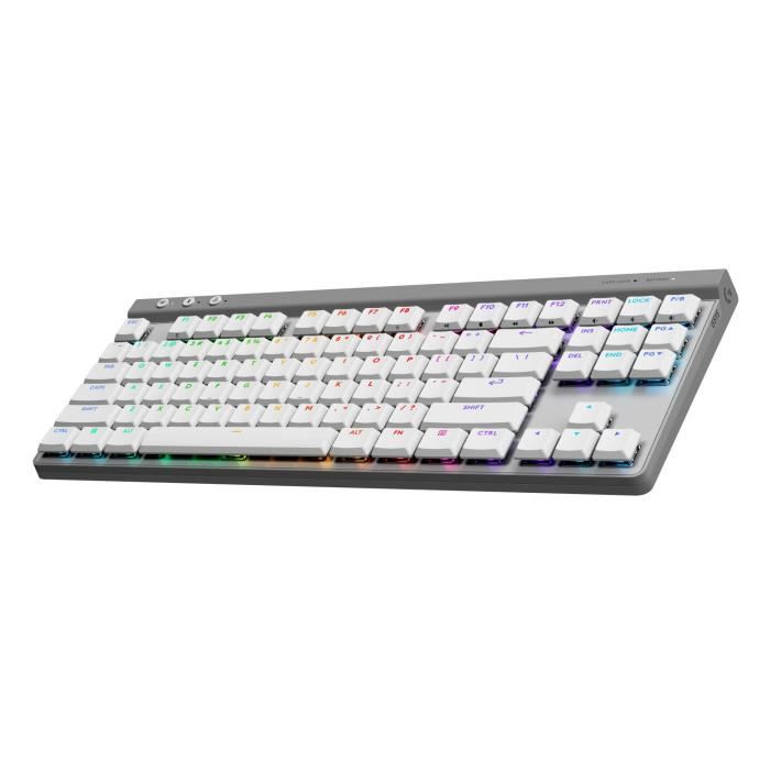Tastiera da gioco - Wireless - Logitech G - G515 TKL Lightspeed - Tattile meccanica - RGB - AZERTY - Bianca