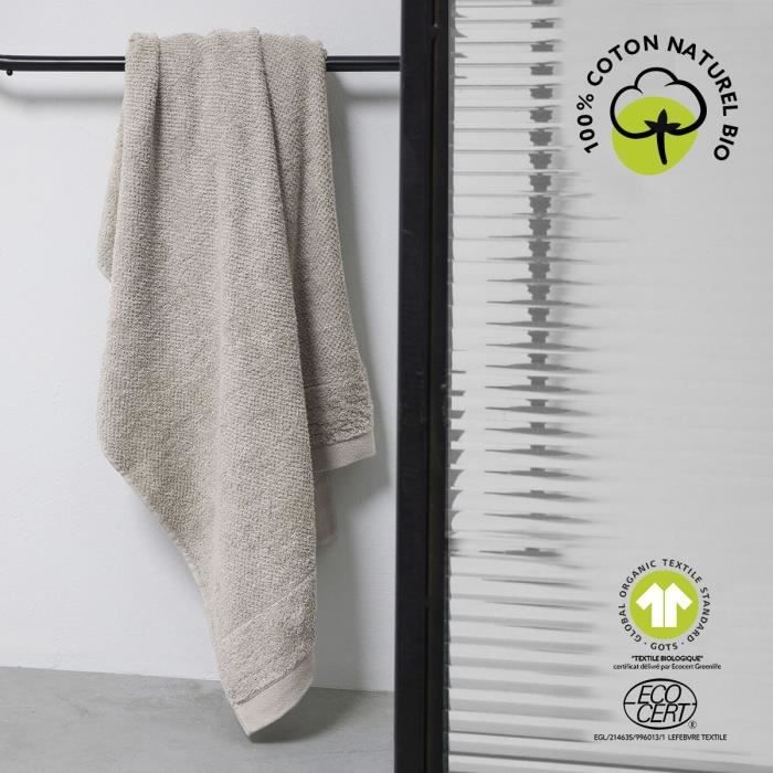Serviette de bain - TODAY - 50 x 90 cm - Coton - Organic Dune