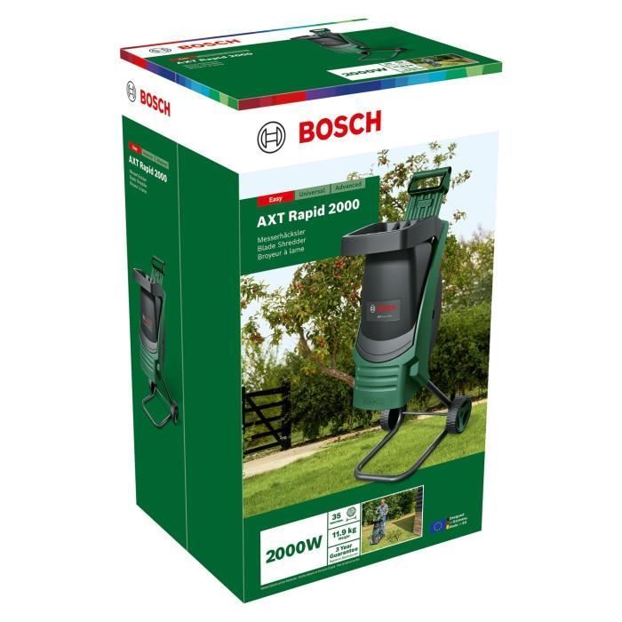 Image secondaire de Broyeur Bosch AXT RAPID 2000 pour Déchets de Jardin