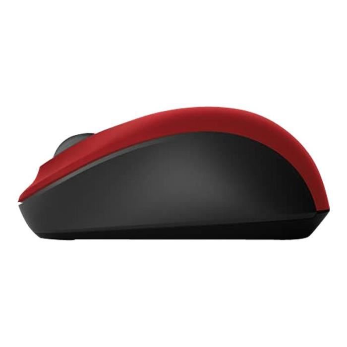 MICROSOFT Mobile Mouse - Souris optique - 3 boutons - Sans fil - Bluetooth 4.0 - Rouge