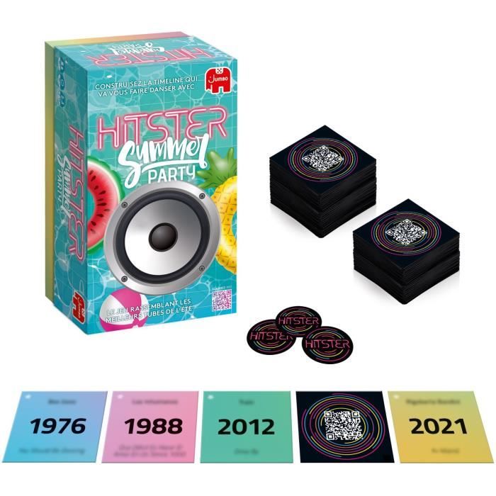 Jeu de société - DUJARDIN - Hitster Summer - à partir de 16 ans - Ambiance - 2 joueurs ou plus