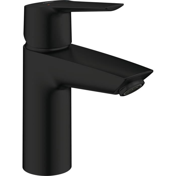 Mezclador monomando de lavabo - GROHE Start - 235502432 - Negro mate - Talla S - Ca�o est�ndar - Ahorro de agua