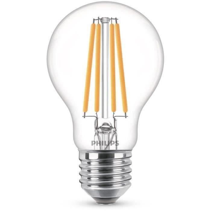 Ampoule LED PHILIPS Non dimmable - E27 - 100W - Blanc Chaud