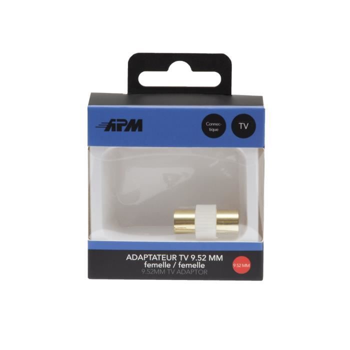 APM Adaptateur Coaxial - Femelle/Femelle - 9,52mm