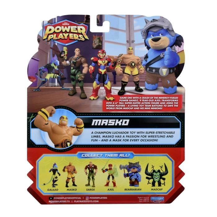 Power Players- Figurine articulée de 12 cm - Masko