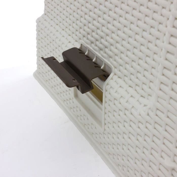 Baño para gatos color marfil blanco material CURVER