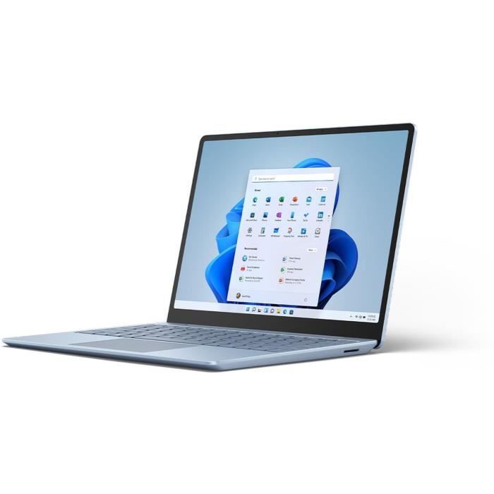 PC Portable - MICROSOFT - Surface Laptop Go 2 - 12,4 - Core i5 - RAM 8 Go - Stockage 256 Go - Windows 11 - AZERTY - Bleu Glacier