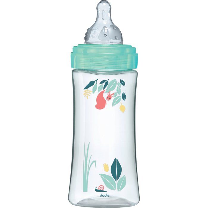 Image secondaire de Biberon anti-colique DODIE 330 ml avec tétine ronde 3 vitesses - Vert