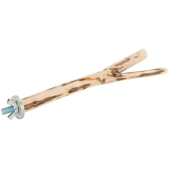 Image secondaire de Accessoire oiseau - TYROL - Perchoir branche - Taille L 30cm - Bois naturel