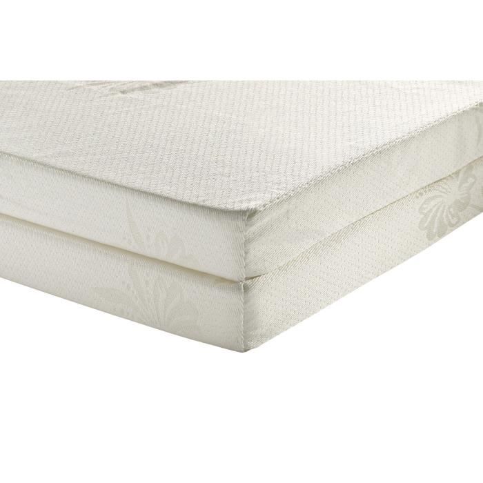 DOMIVA Matelas bébé Pliant - Coton/Polyester - Déhoussable et lavable - Blanc - 60 x 120 cm