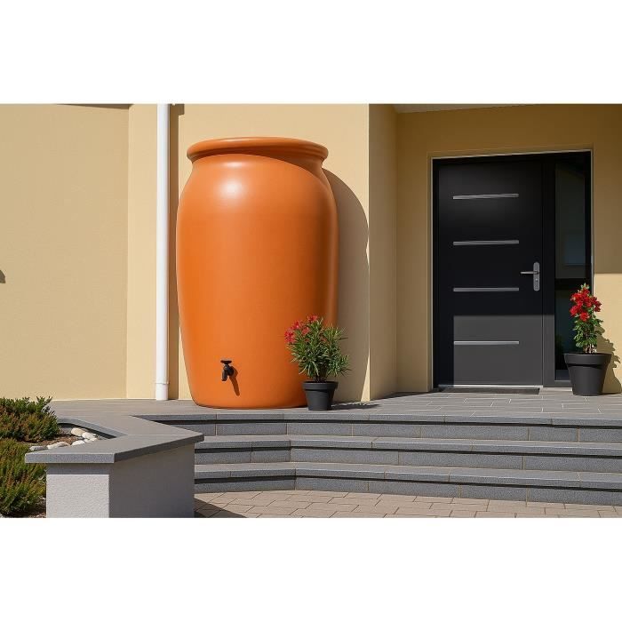 Image secondaire de Récupérateur d'eau Toscan 2000L en Terre Cuite - BELLI