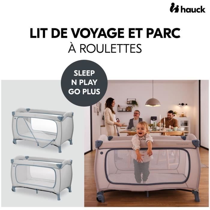 Image secondaire de Lit de voyage - HAUCK - SLEEP N PLAY GO PLUS - 60 x 120 cm - Des la naissance - Pliable - Roulettes - Dusty Bleu